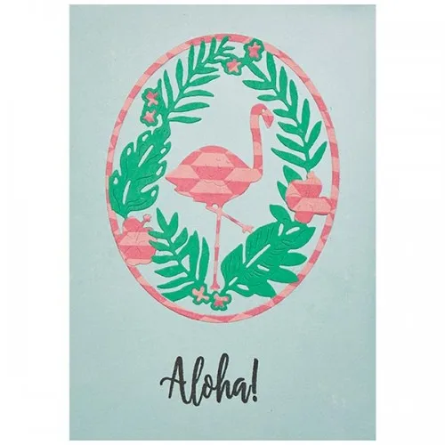 Flamingo-Oval-Frame-110-88mm-Metal-Cutting-Dies-Scrapbooking-Album-for-DIY-Photo-Card-Craft-Embossing