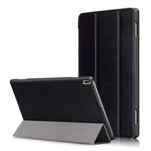 Tempered Glass Screen Protector + PU Leather Stand Cover Case for Lenovo TAB4 Tab 4 10 TB-X304F TB-X304N TB-X304L 10.1″ Tablet