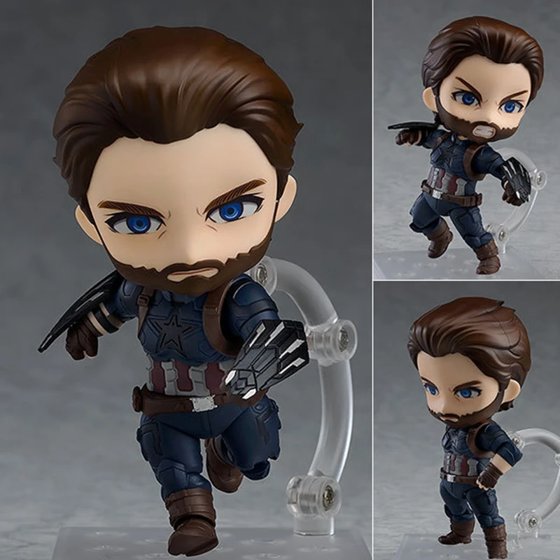 Фигурка Капитана Америки 923 # Nendoroid Infinity War Кукла Статуэтка аниме из