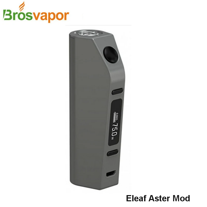 5 шт. вапорайзер Eleaf Aster Mod 75 Вт TC Box mod VW/Bypass/Smart/TC-Ni/TC-Ti/TCR модели vs PICO mod Eleaf Aster E-cig Mod - Цвет: Серый