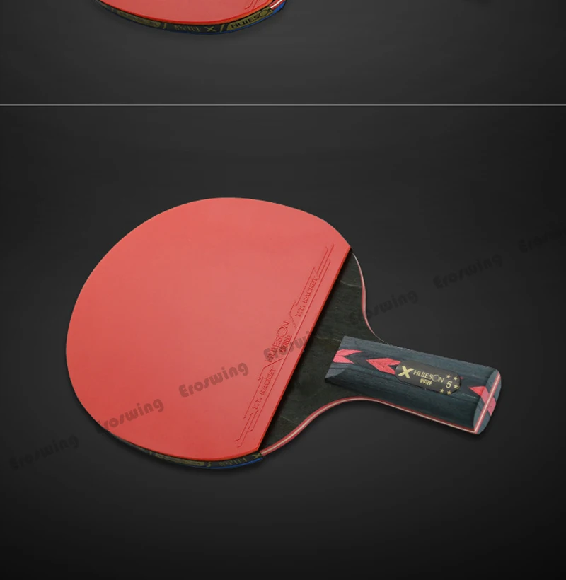 Одна пара Professional 5-stars Carbon Настольный теннис летучая мышь ракетка ручка пинг-понг ракетки для бадминтона прыщи для обучения конкуренции