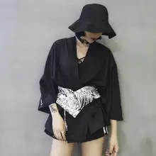 Японское кимоно летний кардиган кимоно юката женщина мужчина черный летний свободный красивый верхняя одежда