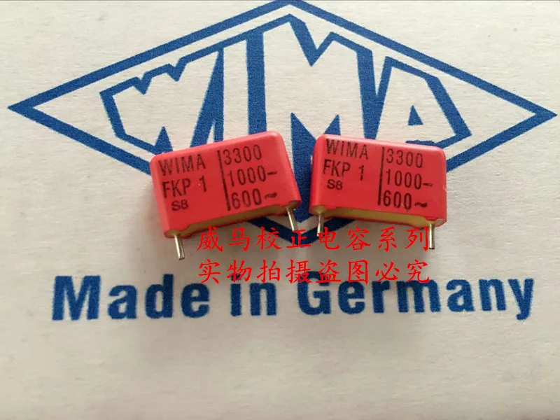 2020 hot sale 10pcs/20pcs German capacitor WIMA FKP1 1000V 3300PF 1000V 332 3N3 P: 15mm Audio capacitor free shipping