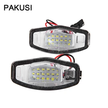 

PAKUSI 2X Car LED License Plate Lights 12V For Honda Civic VII4 VIII Accord City Legend accessories SMD3528 Lamp Bulb No Error