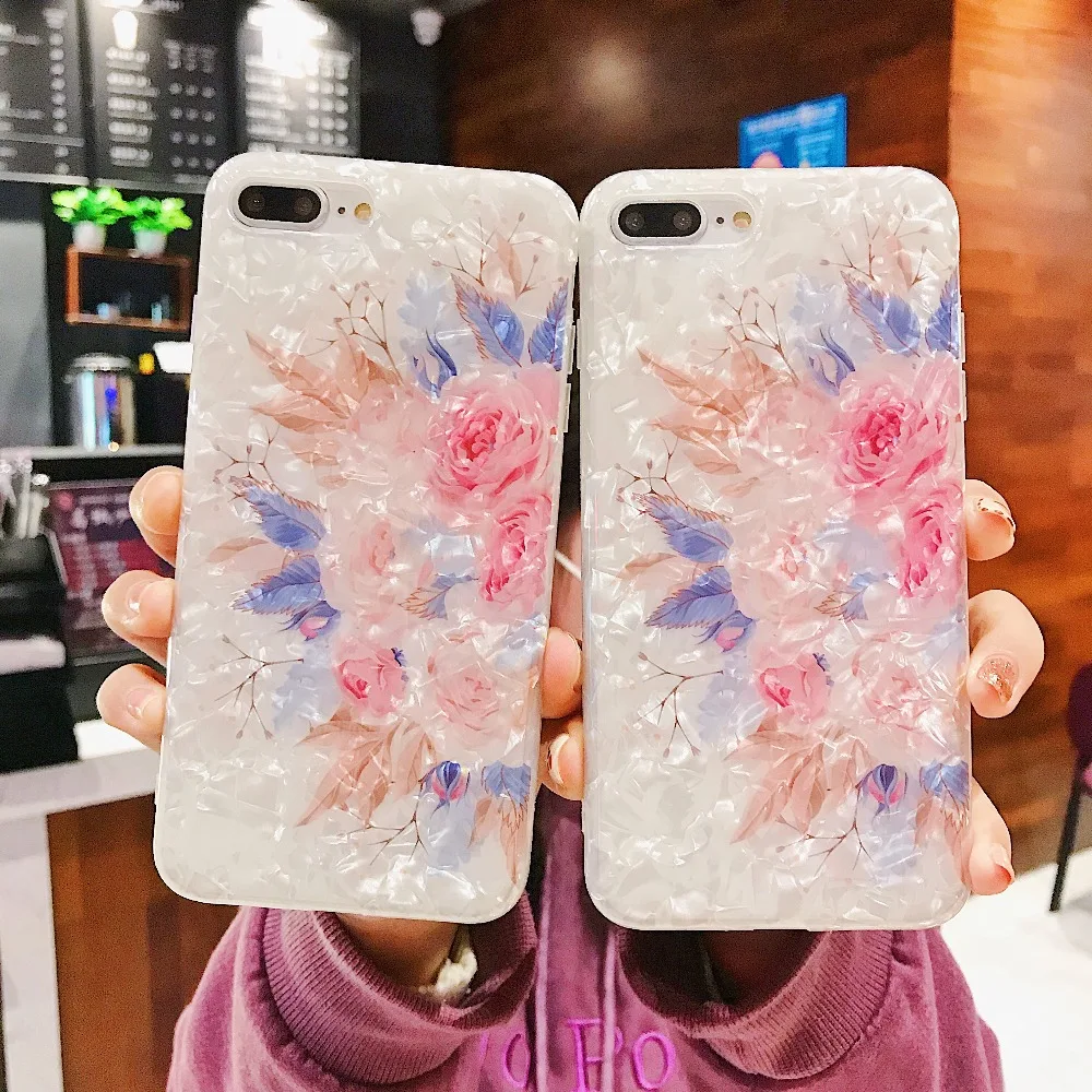 Мягкий силиконовый чехол для телефона iPhone XS Max XR X 8 7 6 S Plus с цветочным рисунком |