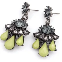 Горячая Новая мода изделия женщин Серьги Кристалл 12 шт./лот