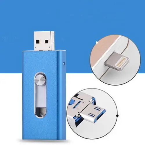 OTG USB Flash drives are good for iPhone ipad Dual purpose mobile device with 8GB 16GB 3