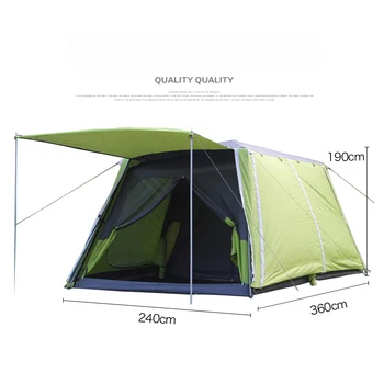 

Landwolf Special large outdoor camping 2rooms for 5-8 people big family party travel team tent multiplayer outdoor camping tent