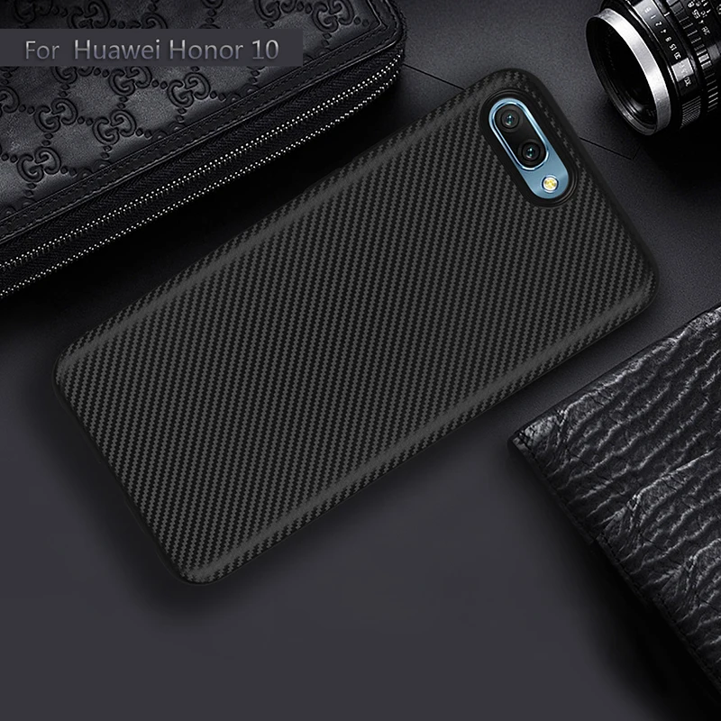 carbon fiber silicone case huawei honor 10 (8)