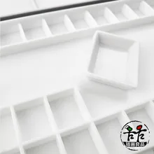 36 квадратов портативный пигментный ящик коробка с тонером акварельные пигменты коробка шлифовальный матовый черный