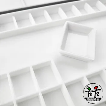 

36 Squares Portable Pigmentbox Toner Box Watercolor Pigments Box Grinding Matte Black