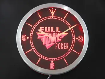 

nc0201 Full Tilt Neon Sign LED Wall Clock