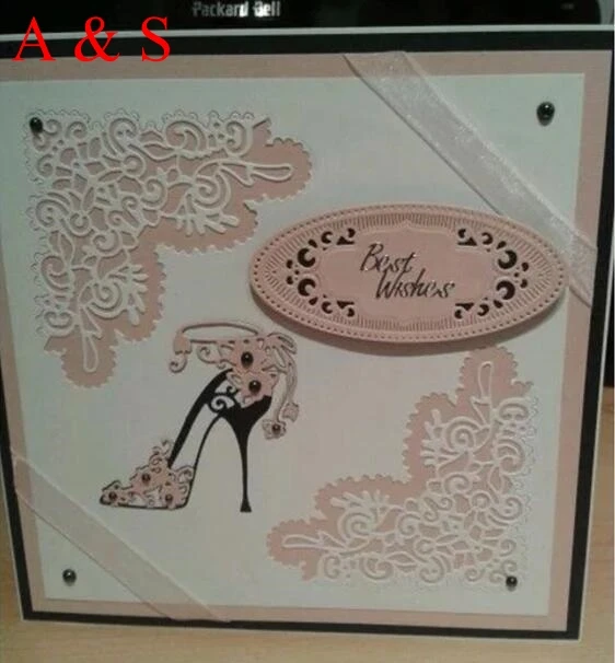  Q53 METAL CUTTING DIES High Heeled Shoes Scrapbook card frame album paper craft wedding invitation  - 32831263555
