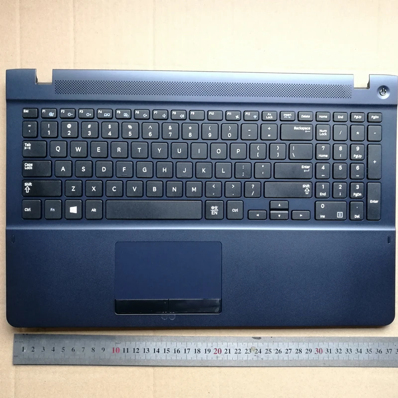 

US new laptop keyboard with touchpad palmrest for Samsung 450R5V 370R5E 450R5E 510R5E 470R5E BA75-04625L dark blue