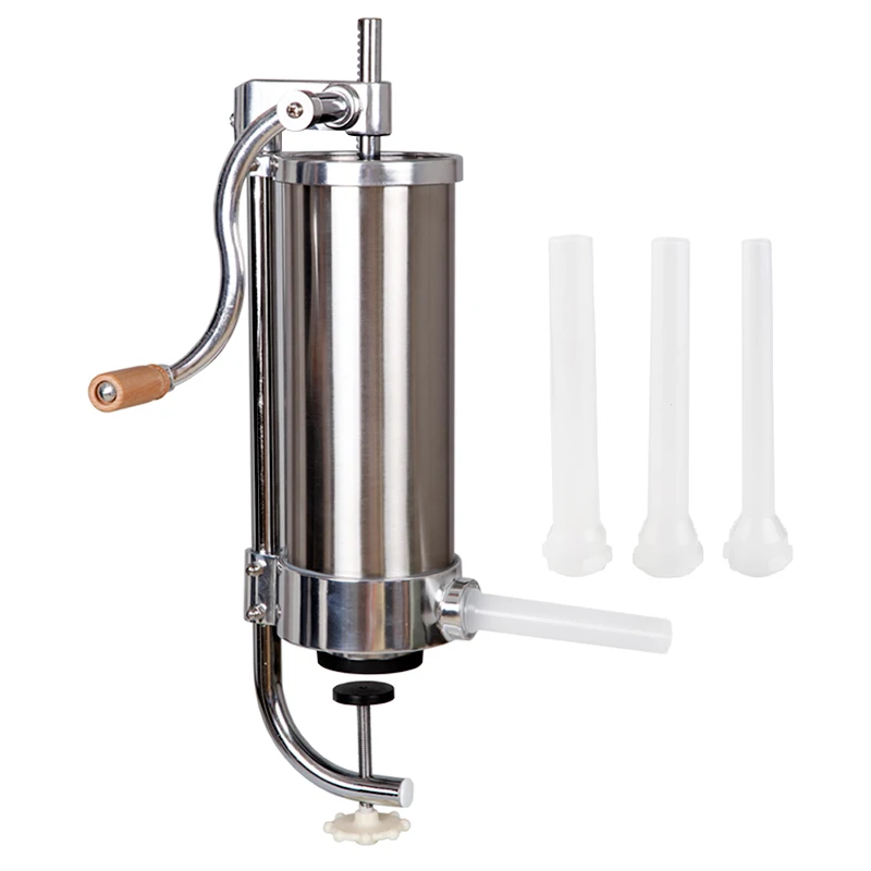 3KG / 6LBS homemade sausage stuffer stainless steel manual vertical