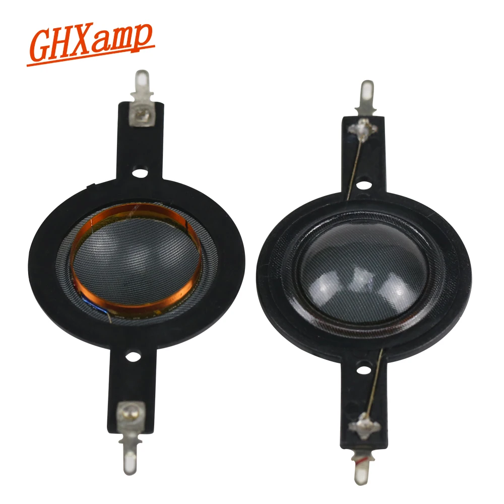 

GHXAMP 25.4mm Dome Tweeter Voice Coil Transparent Silk Film Horn Tweeter Diaphragm Driver 25 Core Treble 6OHM 8OHM DIY 2PCS