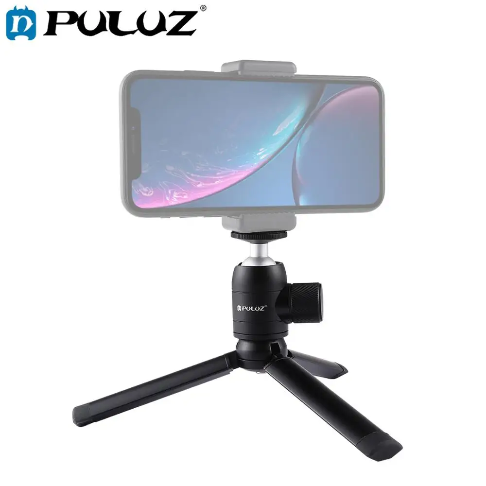 

PULUZ Mini Pocket Metal Desktop Tripod Mount + Mini Metal Ball Head with 1/4 inch Screw for DSLR & Digital Cameras