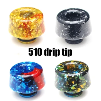 

beautiful Resin 510 Drip Tip Wide Bore Mouthpiece Vape Drip Tips for 510 Thread RTA RDTA Atomizer as MELO3 MINI baby prince