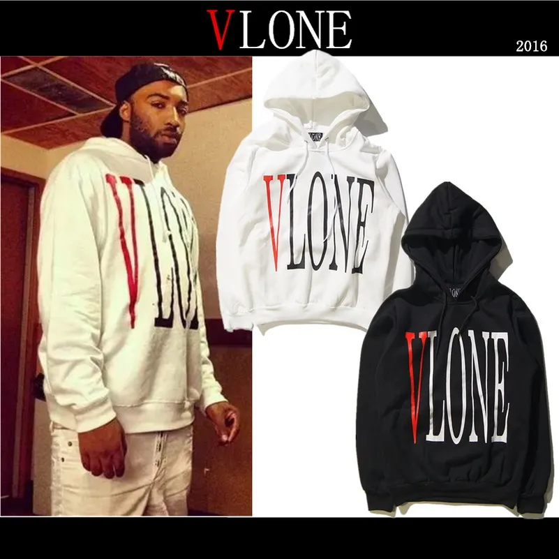 2016 Vlone Hoodies Men Sweatshirt Hip Hop Vlone Hooded Men Tracksuit