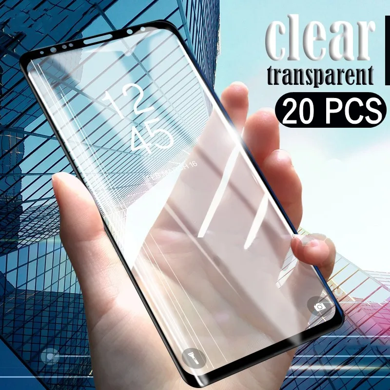 20 шт./лот 3D полное покрытие закаленное стекло Защита экрана для Samsung Galaxy Note 10 Pro 8 9