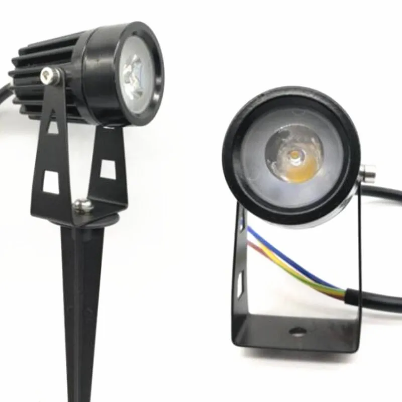 Водонепроницаемый IP68 светодиодный светильник лужайки DC12V AC85 265V 3 Вт подземный