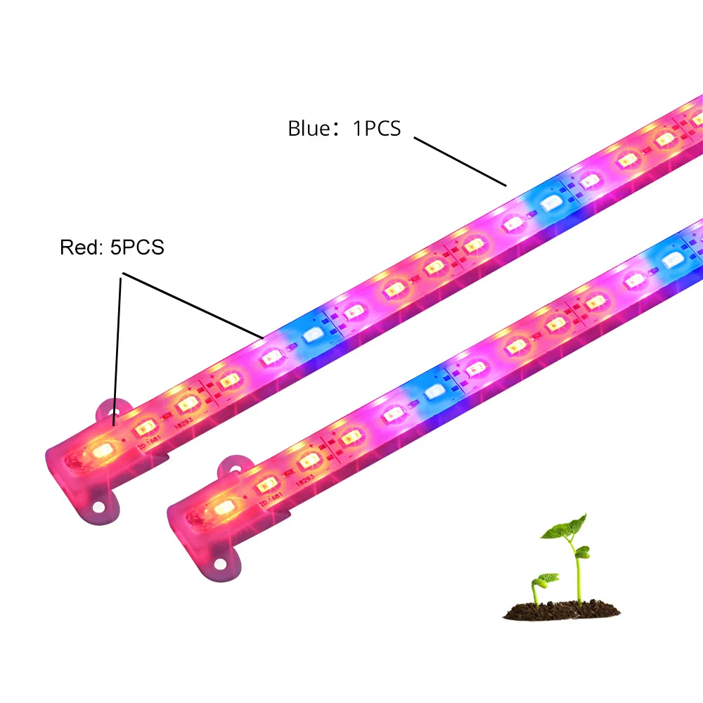 4 шт. высота Яркость светодиодный светать DC12V 5630 5R1B светодиодный свет бар содействие цветок и роста растений для аквариума садовые растения