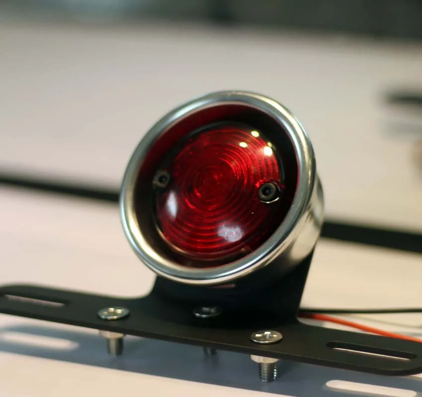 Motorbike Universal Tail light Assembly Custom Led Round Stop Lampslamp lamplamp roundlamp led