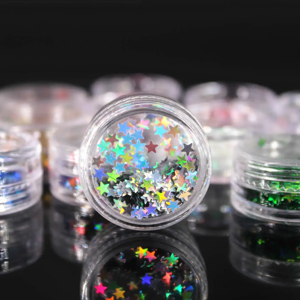 12 Colors Stars Sequins Eyeshadow Lasting Shimmer Glitter Mermaid Sequins Gel Sexy Eyes Makeup Festival Party Cosmetics