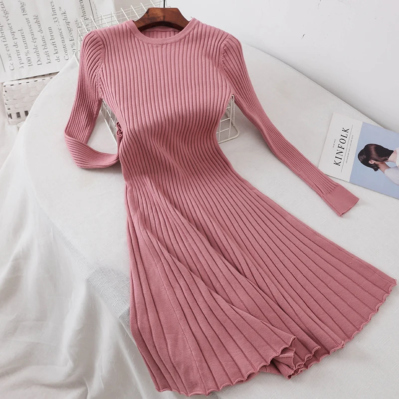 

Sexy Party Knit Slim Summer Dress 2019 Women Vintage Bodycon o-neck Elegant Blue Dress Office Black Dress Female Dress