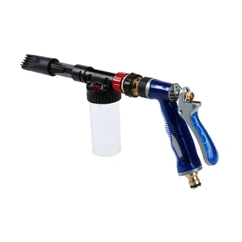 Wasstraat Pistool Verstelbare Druk Auto Wasmachine met Schuim Blaster Dat Verbindt Elke Tuin Slang Wasstraat Pistool Verstelbare Druk Auto Wasmachine met Schuim Blaster Dat Verbindt Elke Tuin Slang