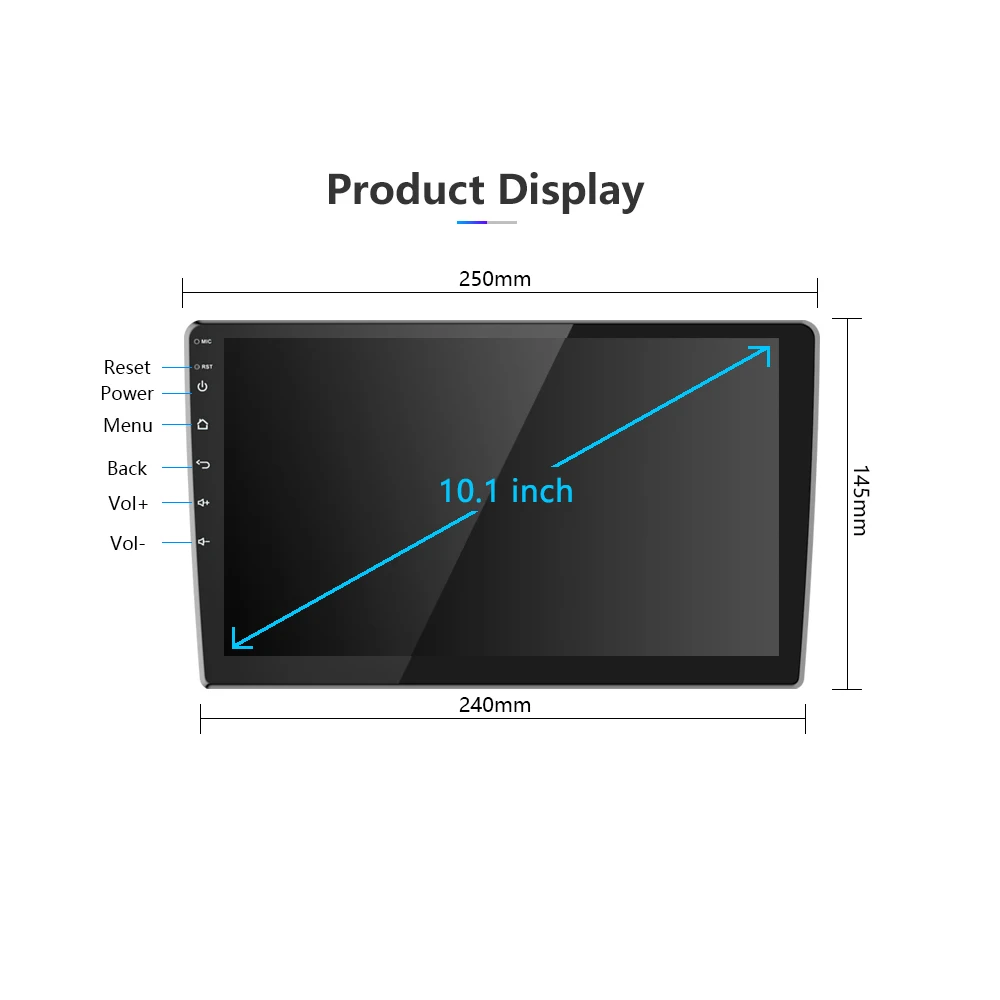 Camecho Авторадио 2 din HD 10,1 ''сенсорный экран Android Bluetooth автомобильный Радио плеер gps WiFi камера заднего вида MP5 мультимидио плеер