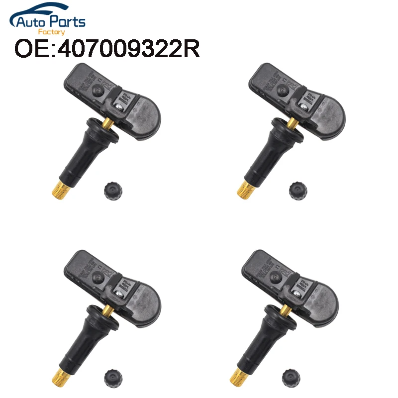 

4 PCS Tire Pressure Sensor TPMS For Dacia Duster Lodgy Sandero Renault Kangoo Clio Captur Smart 433MHZ 407009322R