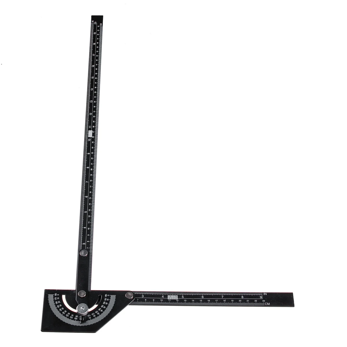 Ceny 0 180 stopni Marking Gauge celownik kątowy pomiar kątomierz linijka narzędzie do drewna Metal elastyczność rozciąganie składane