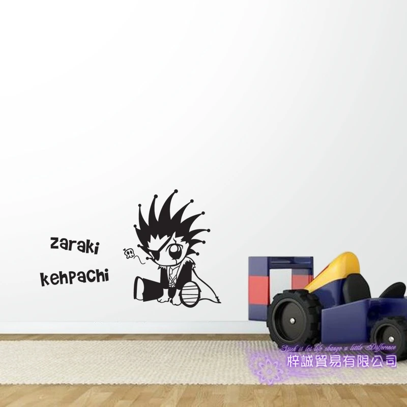 BLEACH Kenpachi Zaraki Автомобильная Наклейка на стену наклейка с героями мультфильмов
