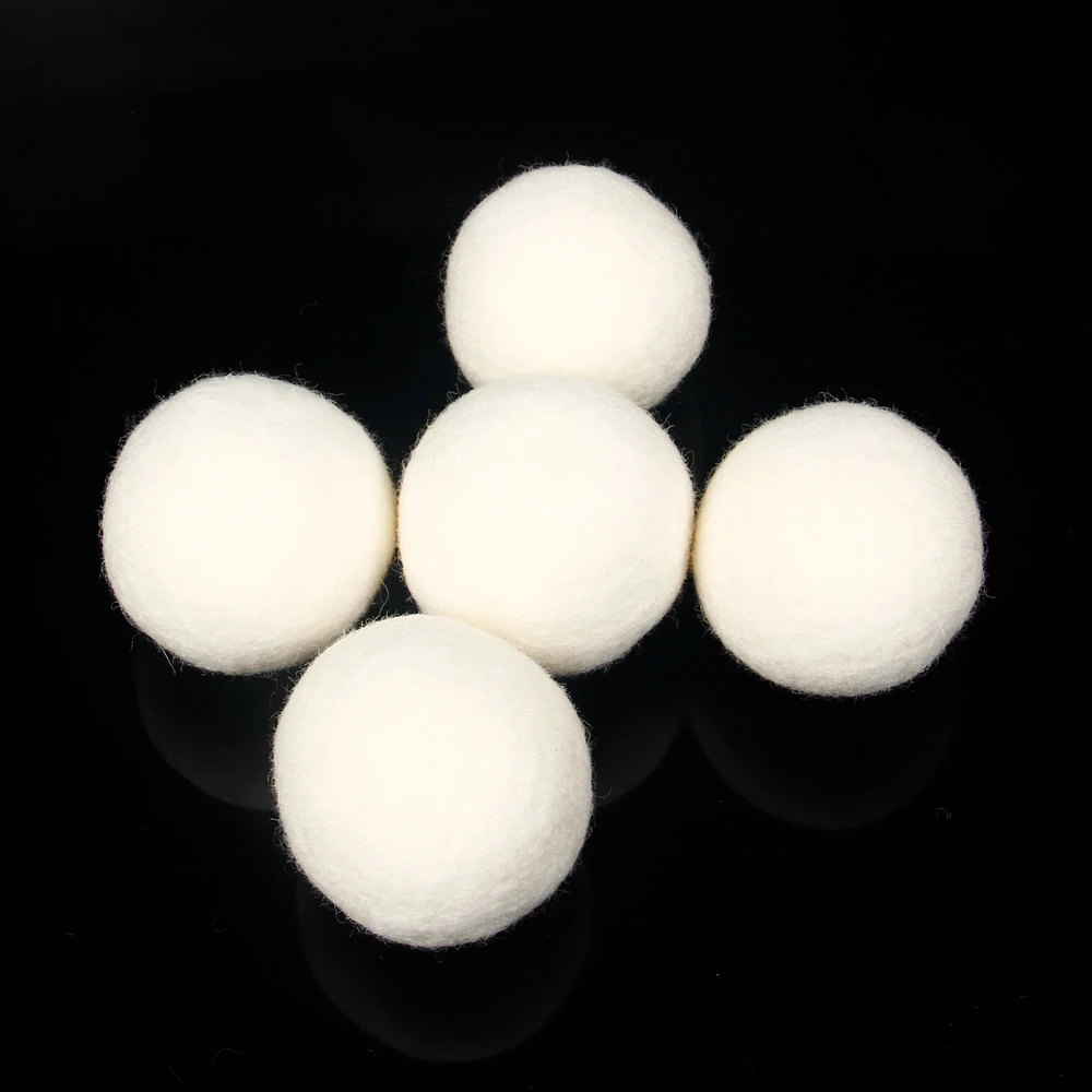 5 штук 6 см шарики-сушилки Экологичные многоразовые натуральные ткани смягчитель белый HG4450X5