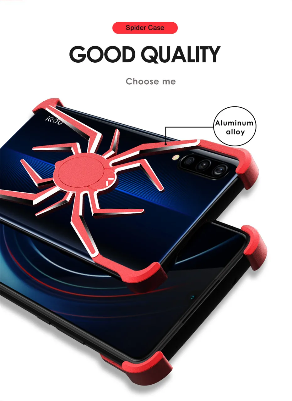 R-JUST Sipder металлический бампер крышка для VIVO iQOO роскошный авиационный алюминиевый сплав защитный чехол для VIVO iQOO чехол Coque