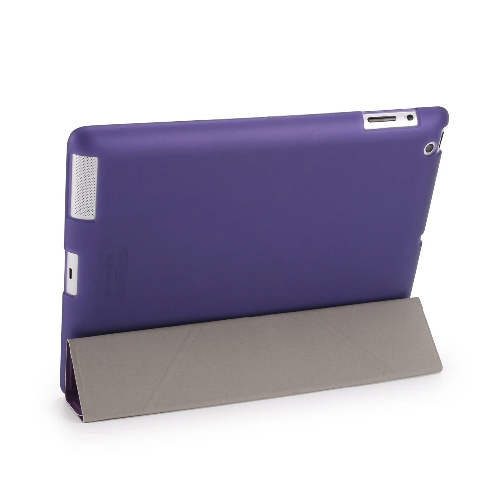 Новый Популярный чехол для Apple ipad 4 3 2 PU кожаный + TPU Мягкий умный 4|Чехлы планшетов и