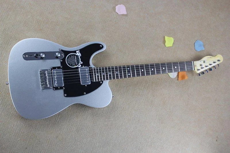 

Top quality High Quality Maple fingerboard Left Hand FD Telecaster Ameican standard telecaster silver gray Electric Guitar 15-9