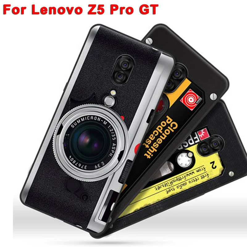 6,3" силиконовый чехол для lenovo Z5 pro GT GT855 чехол для lenovo Z5pro GT задняя крышка Z5ProGT Ретро камера мягкий чехол с рисунком в виде ракушки