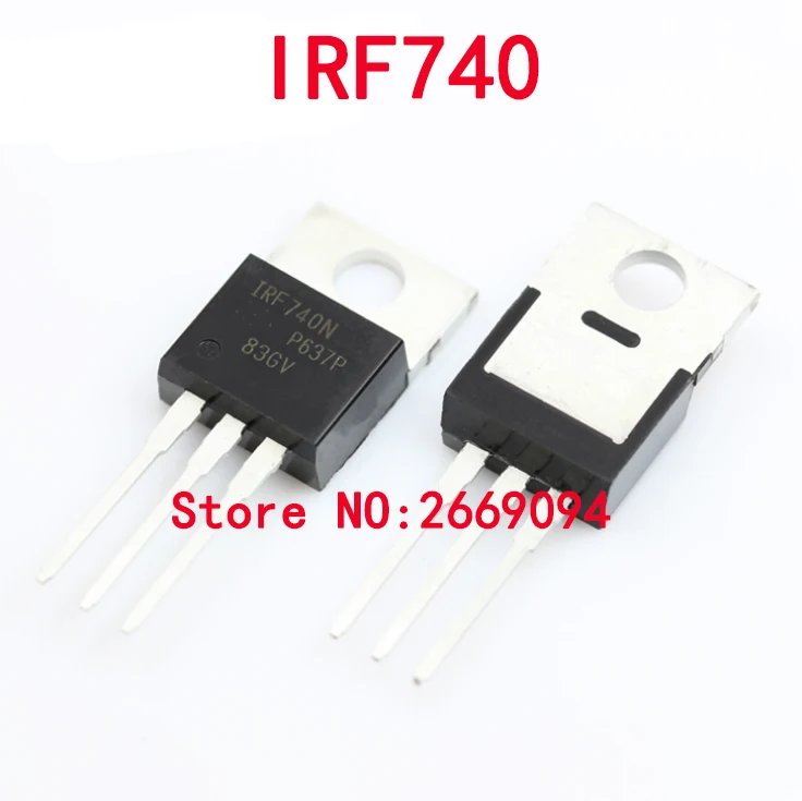 

50PCS /100PCS IRF740PBF TO-220 IRF740 TO220 N-Channel Power Mosfet 400V 10A