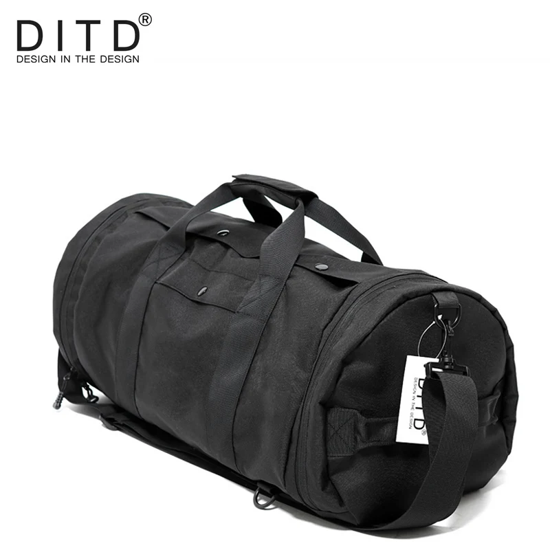 black travel tote