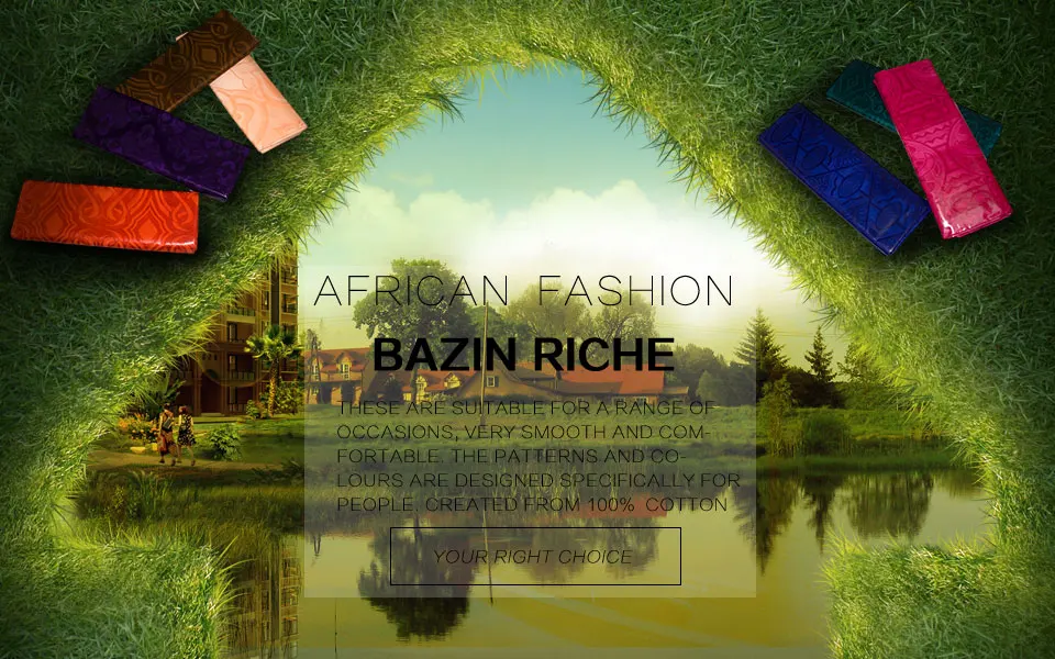Feitex African Print Austria Quality Textile Organic Cotton Fabric For Boubou Hommes