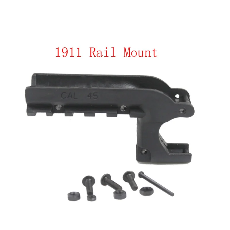 جلطة 1911 M1911 45 مسدس تحت السكك الحديدية جبل مسدس السكك الحديدية محول ليزر جبل PA0205 الأسود دي