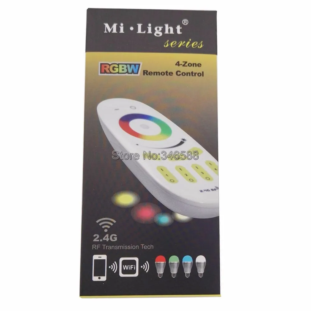 Milight DC12V 24V 10A RGBW Светодиодные ленты Управление; 4-Зона 2,4G Беспроводной для различных световых эффектов с Смартфон APP Wi-Fi/Alexa Google Voice Управление