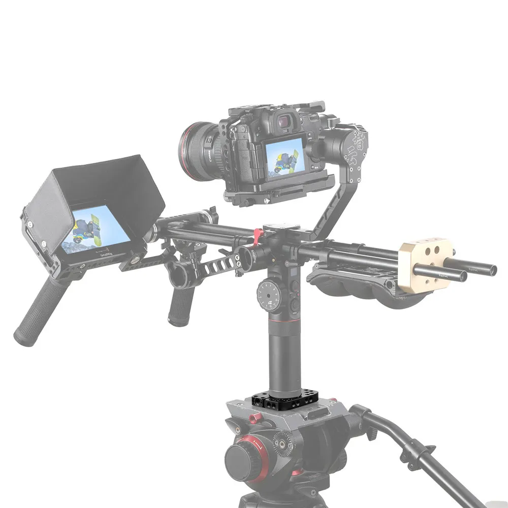 SmallRig для Zhiyun Crane2/кран V2 Род Зажим с резьбовыми отверстиями 1/4-20 и Arri 3/8 баллов Quick Release стержень зажим-2119