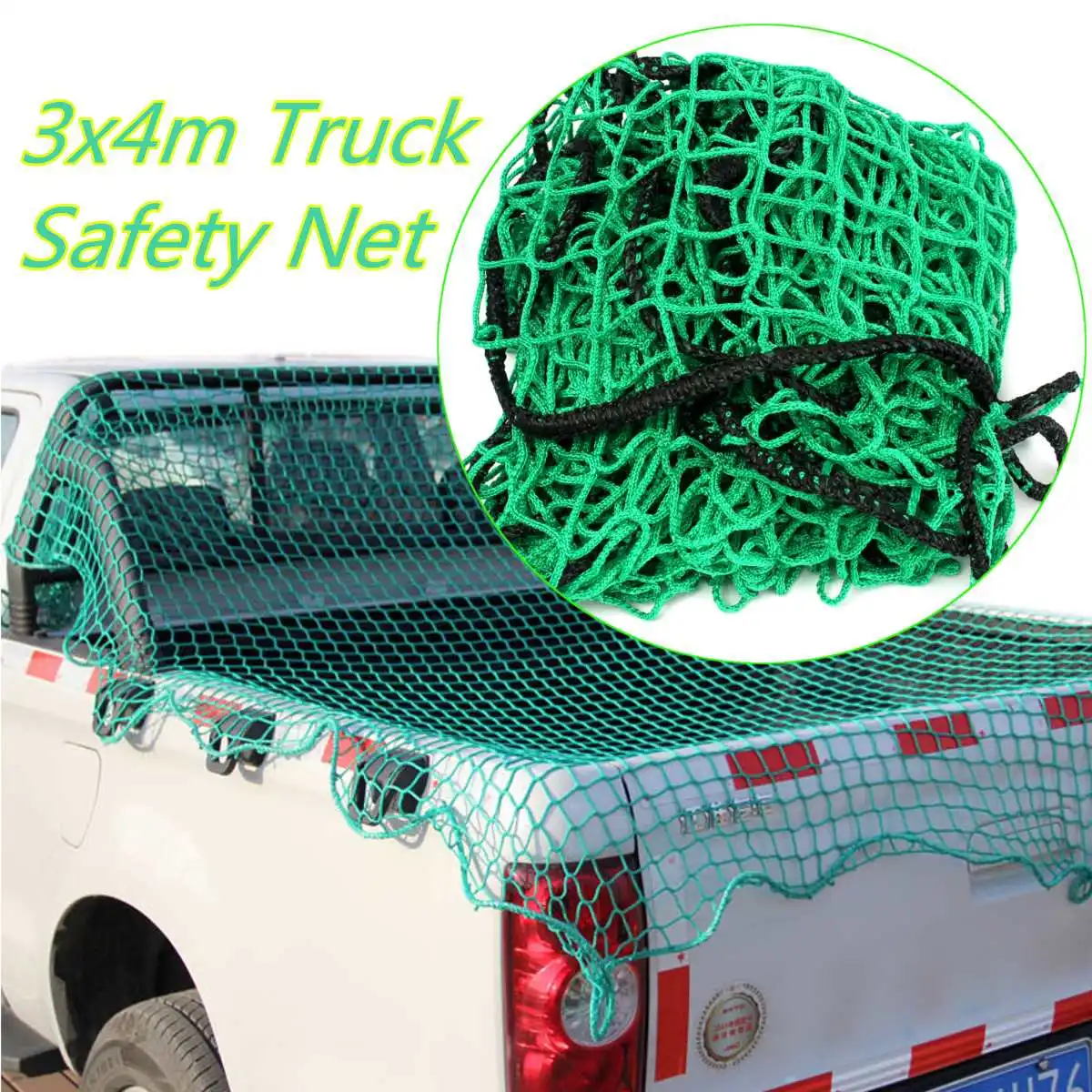 

300cmx400cm Heavy Cargo Net Pickup Truck Trailer Dumpster Car Safety Mesh Covers