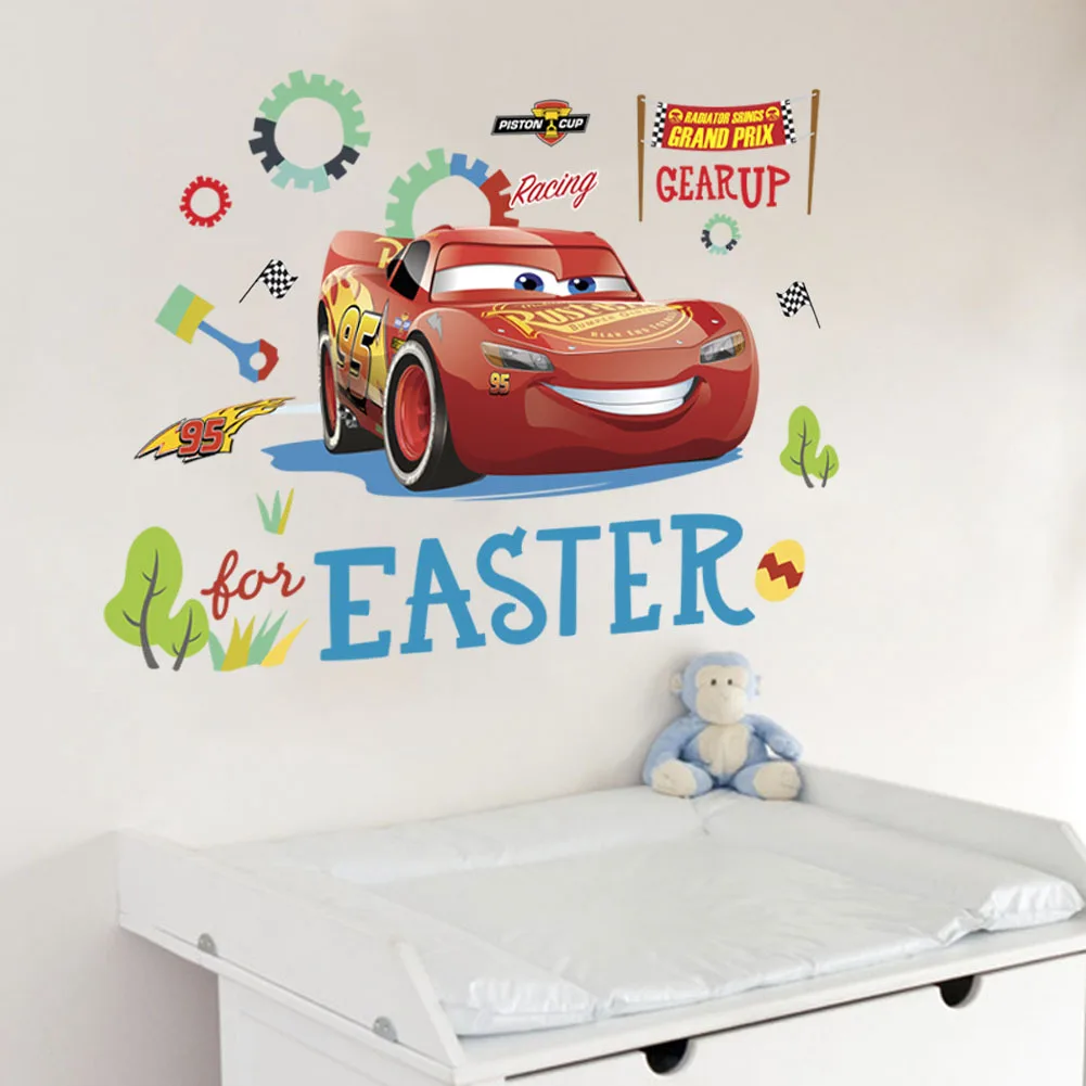 Children's Furniture car Wall Stickers for Kids Rooms Decals Vinyl Tree