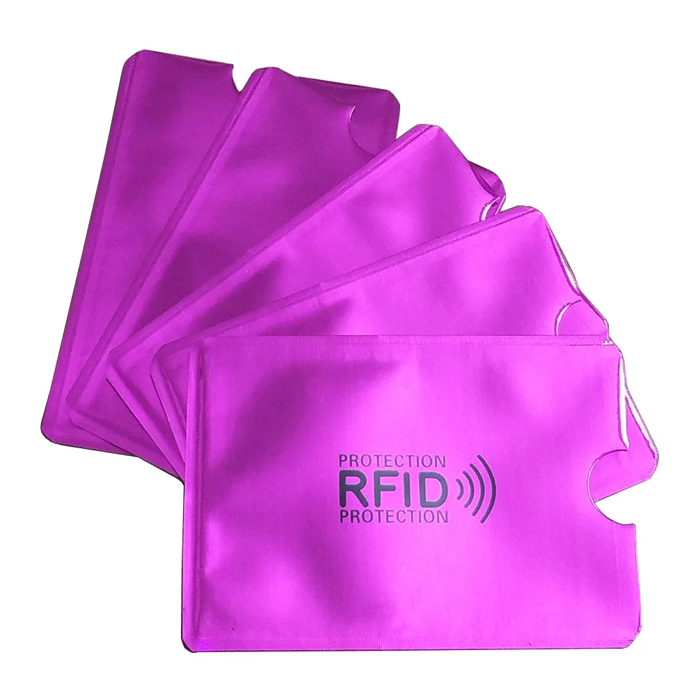 Шт. 5 шт. Rfid Блокировка считыватель замок держатель для карт Алюминиевый Чехол