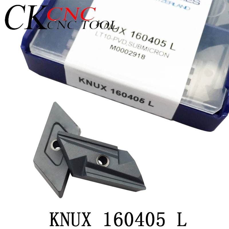 

10pcs KNUX 160405 roughing milling cutting blade CNC lathe tool KNUX160405L blade steel processing blade