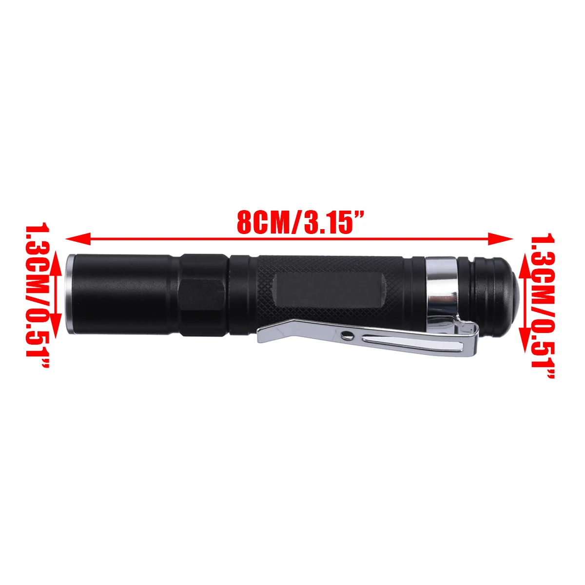 Outdoor Fishing Tools 2000LM Mini Flashlight Waterproof LED Pen Light Pocket Flashlight Torch Lamp + Clip Portable Fish Tools